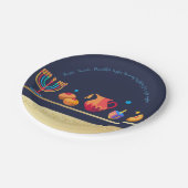 Assiettes En Carton Belle décoration de partie heureuse de Hanoukka (Angle)