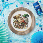 Assiettes En Carton Belle écriture fête gnome (Fête)