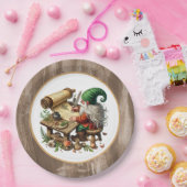 Assiettes En Carton Belle écriture fête gnome (Fête)