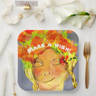 Assiettes En Carton Belle Femme Anniversaire Souhaite