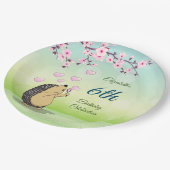 Assiettes En Carton Belle floraison de cerisiers de Hérisson | Anniver (Angle)