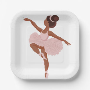 Assiettes En Carton Belle illustration de "petites Ballerinas"