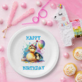 Assiettes En Carton Belle naissance de canard bébé (Fête)