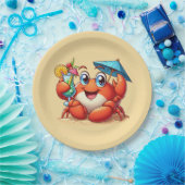 Assiettes En Carton Belle plage cocktail de crabe (Fête)