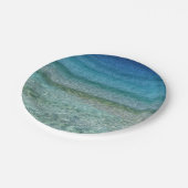 Assiettes En Carton Belle plage de sable (Angle)