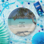 Assiettes En Carton Belle plage tropicale Ocean Paradise Mariage (Fête)
