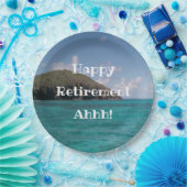 Assiettes En Carton Belle plaque de papier de retraite de l'île des Ca (Fête)