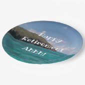 Assiettes En Carton Belle plaque de papier de retraite de l'île des Ca (Angle)