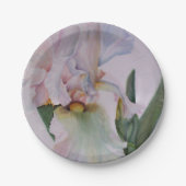 ASSIETTES EN CARTON BELLE PLAQUE EN PAPIER IRIS BLANC SIMPLE (Devant)