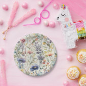 Assiettes En Carton Belle plaque papier Fleur sauvage (Fête)