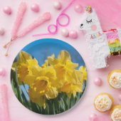 Assiettes En Carton Belles Daffodiles Jaunes (Fête)