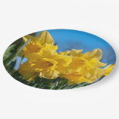 Assiettes En Carton Belles Daffodiles Jaunes (Angle)