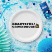 Assiettes En Carton Belles/marmottes (Fête)