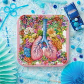 Assiettes En Carton Belles poumons (Fête)