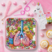 Assiettes En Carton Belles poumons (Fête)