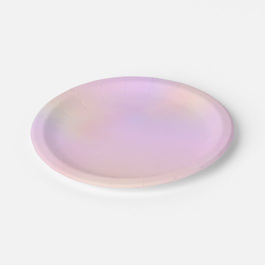 Assiettes En Carton Belles tonalités intertissées du Pastel (Angle)