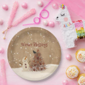 Assiettes En Carton Bénédictions d'hiver  (Fête)