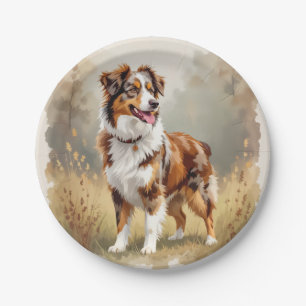 Assiettes En Carton Berger Australien Red Merle