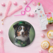 Assiettes En Carton berger australien saint patrick (Fête)