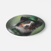 Assiettes En Carton berger australien saint patrick (Angle)