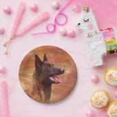 Assiettes En Carton Berger néerlandais - Hollandse Herdershond (Fête)