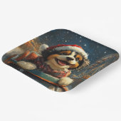 Assiettes En Carton Bernedoodle Roller Dessous de verre Noël (Angulaire)