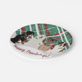 Assiettes En Carton Bernese Leonberger Pyrénées St Bernard Noël  (Angle)