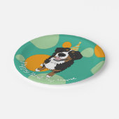 Assiettes En Carton Bernese Mountain Dog Anniversaire (Angle)