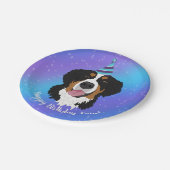 Assiettes En Carton Bernese Mountain Dog Anniversaire (Angle)