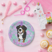 Assiettes En Carton Bernese Mountain Dog Anniversaire (Fête)