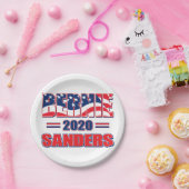 Assiettes En Carton Bernie Sanders pour le président (Fête)