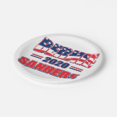 Assiettes En Carton Bernie Sanders pour le président (Angle)