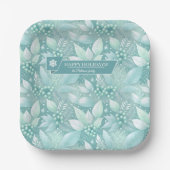 Assiettes En Carton Berries de Noël côtier Motif #7 ID1009 (Recto)