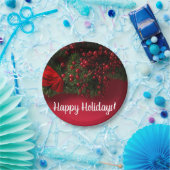 Assiettes En Carton Berries rouges et mélètte, Noël (Fête)