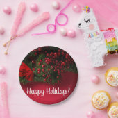 Assiettes En Carton Berries rouges et mélètte, Noël (Fête)