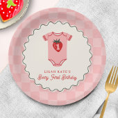 Assiettes En Carton Berry 1er Anniversaire Chemise fraise tableau