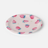 Assiettes En Carton Berry 1er Anniversaire Fraise Première fête d'anni (Angle)