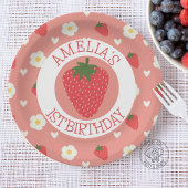 Assiettes En Carton Berry 1er Anniversaire Photo