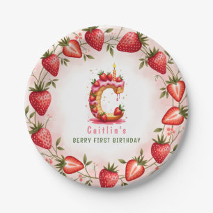 Assiettes En Carton Berry 1er Anniversaire Plaque C Cake Design