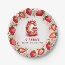 Berry 1er Anniversaire Plaque G Conception de gâte