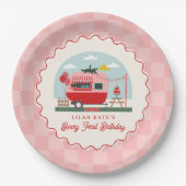 Assiettes En Carton Berry 1er Birthday Strawberry Camper Checper (Devant)