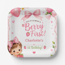 Berry First 1er Anniversaire Fille aux Fraises