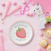 Assiettes En Carton Berry First Birday Papier Plaques Fraise Party (Fête)