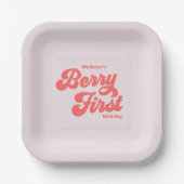 Assiettes En Carton Berry First Strawberry (Recto)