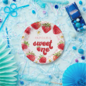 Assiettes En Carton Berry fraise Premier anniversaire (Fête)