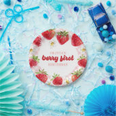 Assiettes En Carton Berry fraise Premier anniversaire (Fête)