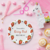 Assiettes En Carton Berry Premier anniversaire (Fête)