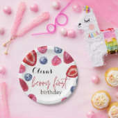 Assiettes En Carton Berry premier anniversaire (Fête)