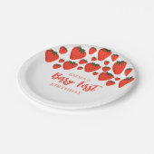 Assiettes En Carton Berry Premier anniversaire de la conception fraise (Angle)