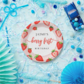 Assiettes En Carton Berry premier anniversaire Fille fraise 1er annive (Fête)